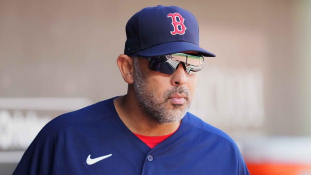 Boston Red Sox manager Alex Cora prior to the game against the Baltimore Orioles at Oriole Park at Camden Yards.